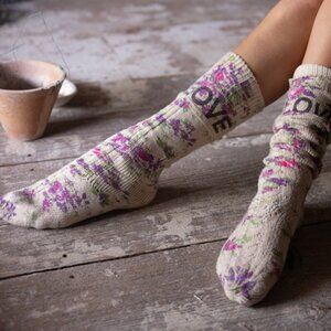 Magnolia Pearl LIMITED Big Dipper OTK Floral Love Socks in Frida